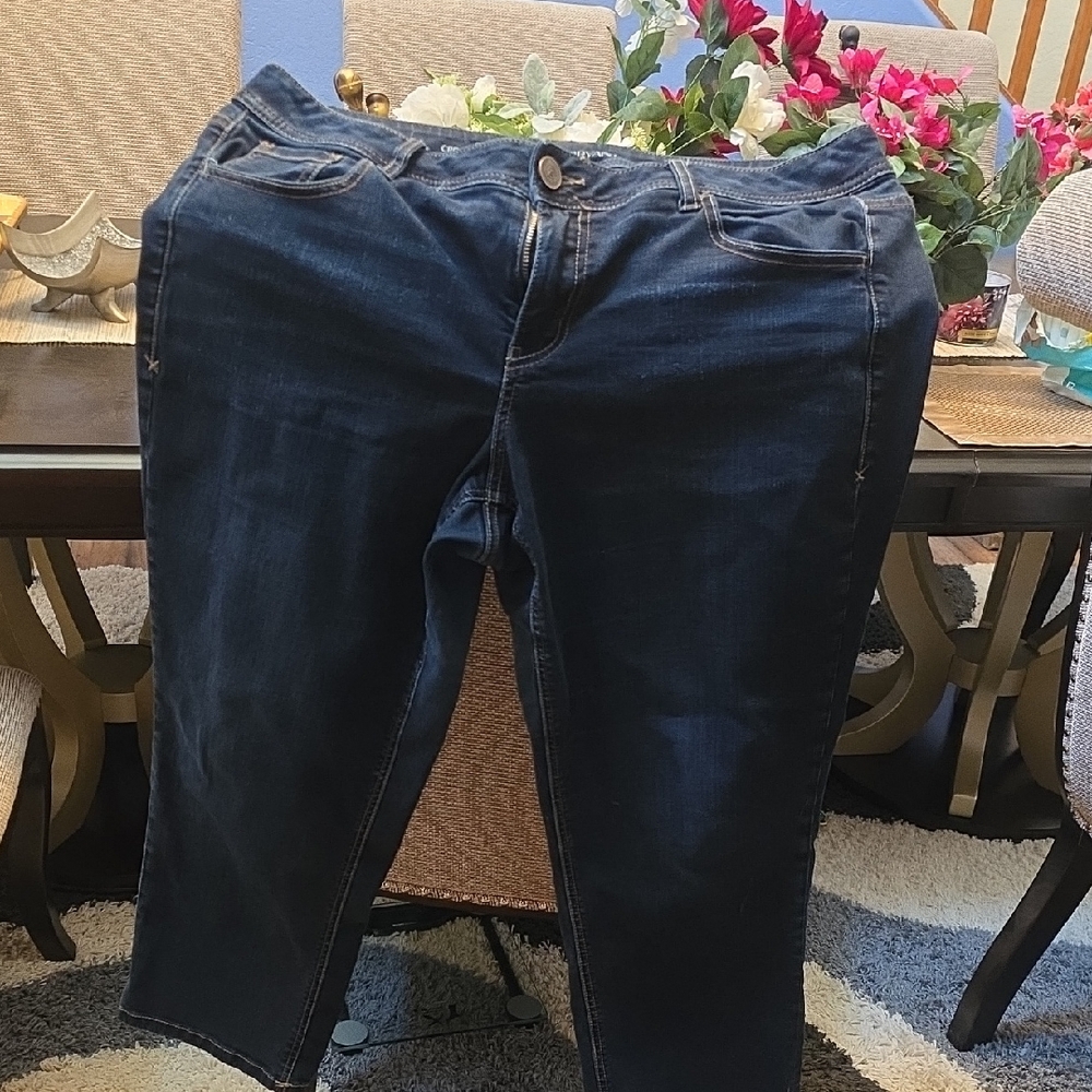 Lane Bryant Deep Indigo Ankle Jeans